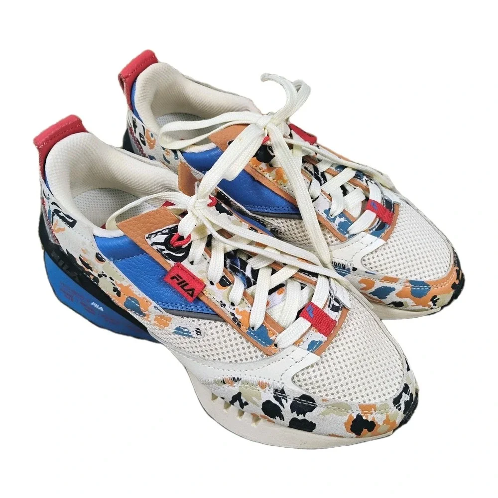 Fila Renno Animal Women's‎ Sneakers Size 6 Multicolor Retro Running Shoes